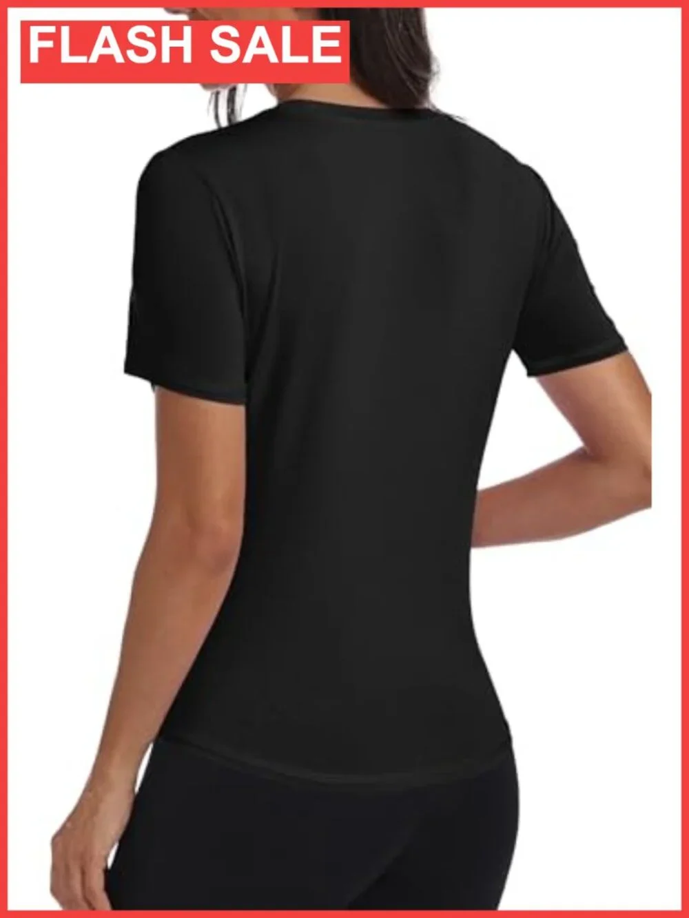 Womens Short Sleeve Crewneck Slim Fit Curved Hem Basic Tee
